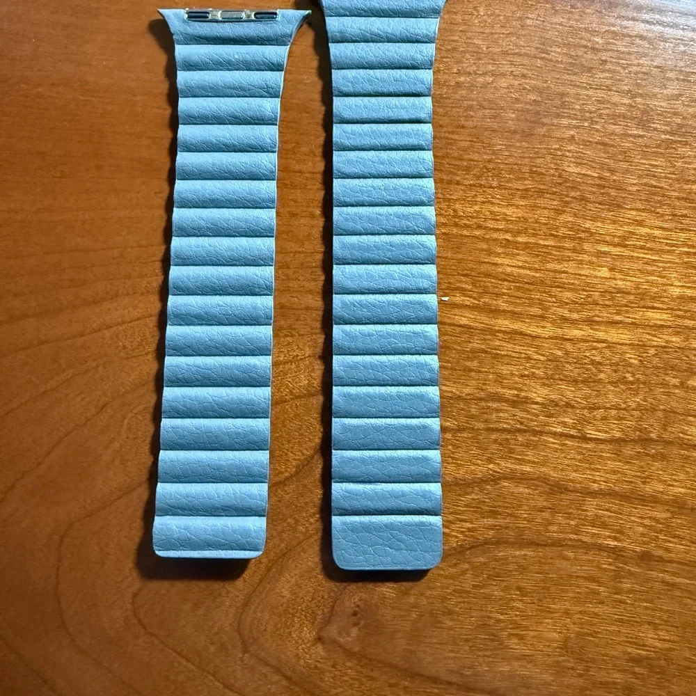 INI Compatible with Apple Watch Band w/ Adjustable Leather Strap